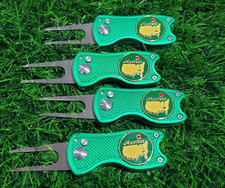 Lot of 4 Aluminum Divot Tools With 25mm Masters Ball Marker Augusta National