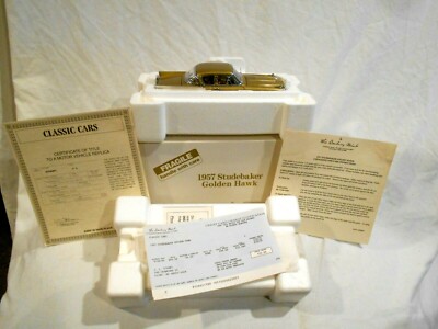 Danbury Mint 1957 Studebaker Golden Hawk Sedan Original Box w