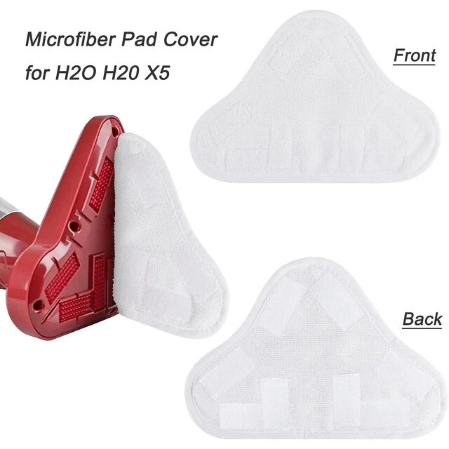8X Steam Mop Pads for H2O H20 X5 Floor Cleaners Replacement Microfibre Head Pads - image 3 of 4