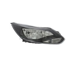 Ford Focus Headlight Mk3 Hatchback 2011-2015 Black Headlamp Drivers Side Right