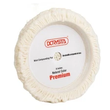 Premium Single Sided Wool Buffing Pad for Automotive Polishing 8 inches
