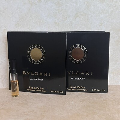2 Bvlgari Jasmin Noir EDP Samples  1.5ml Italy   FREE Shipping