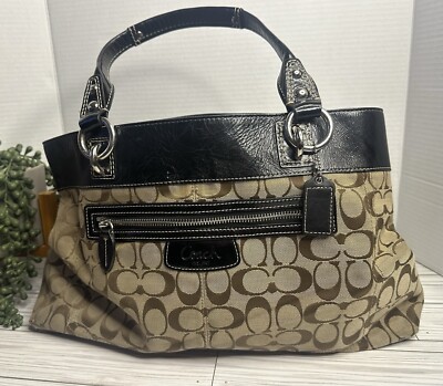 Vintage Coach Penelope Signature Monogrammed Shoulder Purse G1077
