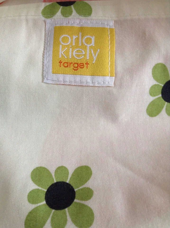 ORLA KIELY TARGET POPPY MEADOW 100% 棉潜水衣罩和枕套全新无标签 88x65 英寸 — 第 3/4 张图片