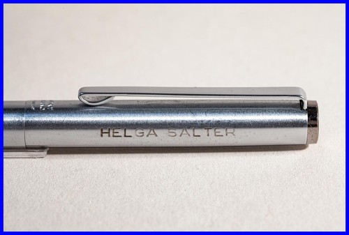 MONTBLANC Tintenroller Quick Pen Edelstahl mit neuer Mine - Namensgravur - Bild 2 von 7