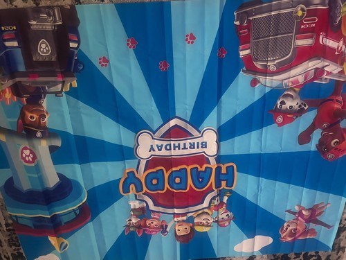 Paw Patrol Happy Birthday Backdrop - Picture 5 of 5