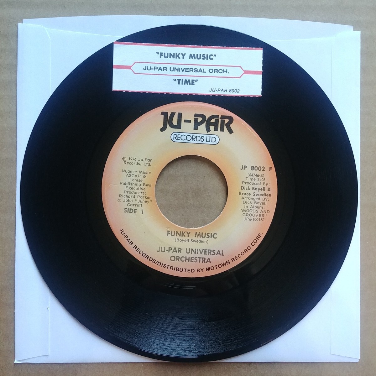 JU-PAR UNIVERSAL ORCHESTRA Funky Music 45 7