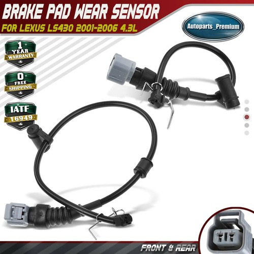 2x Front & Rear Brake Pad Wear Sensor for Lexus LS430 20012006 4.3L