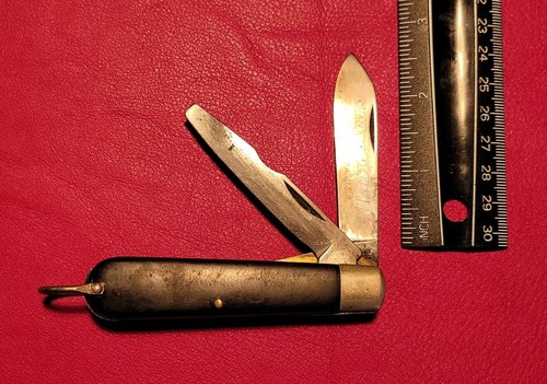 VTG Camillus Channel Lock #11 Black Hard Rubber Scale Electrician Pocket Knife - Picture 11 of 12