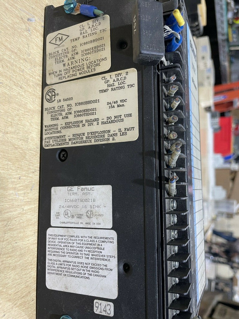 GE FANUC IC660TSD021B GENIUS MODULE IC660BBD021 IC660EBD021E W289