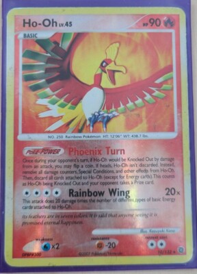 ホウオウLv.45 HOLO Ho-oh Lv. 45 10/132 Secret Wonders Pokemon Card Game Rare LP