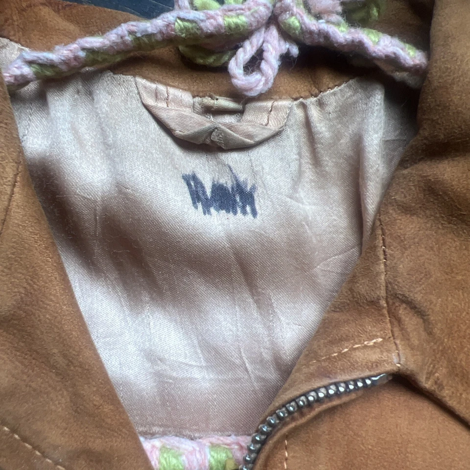 Chaqueta Abrigo Gazelda Superior de Cuero Gamuza Años 30 De Colección Ropa Deportiva Bolsillos Suaves Foto 4 de 4