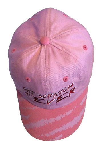 Cat Scratch Fever Pink Cap Adjustable Back Cat Hat - Picture 6 of 7