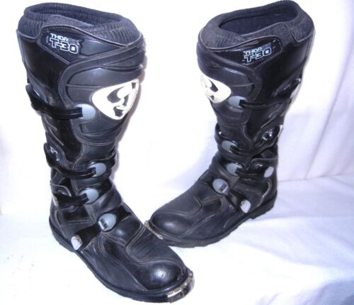 Thor MX T-30 Motocross Boots   Men's Size 11  great leather buckles really clean - Picture 1 of 11