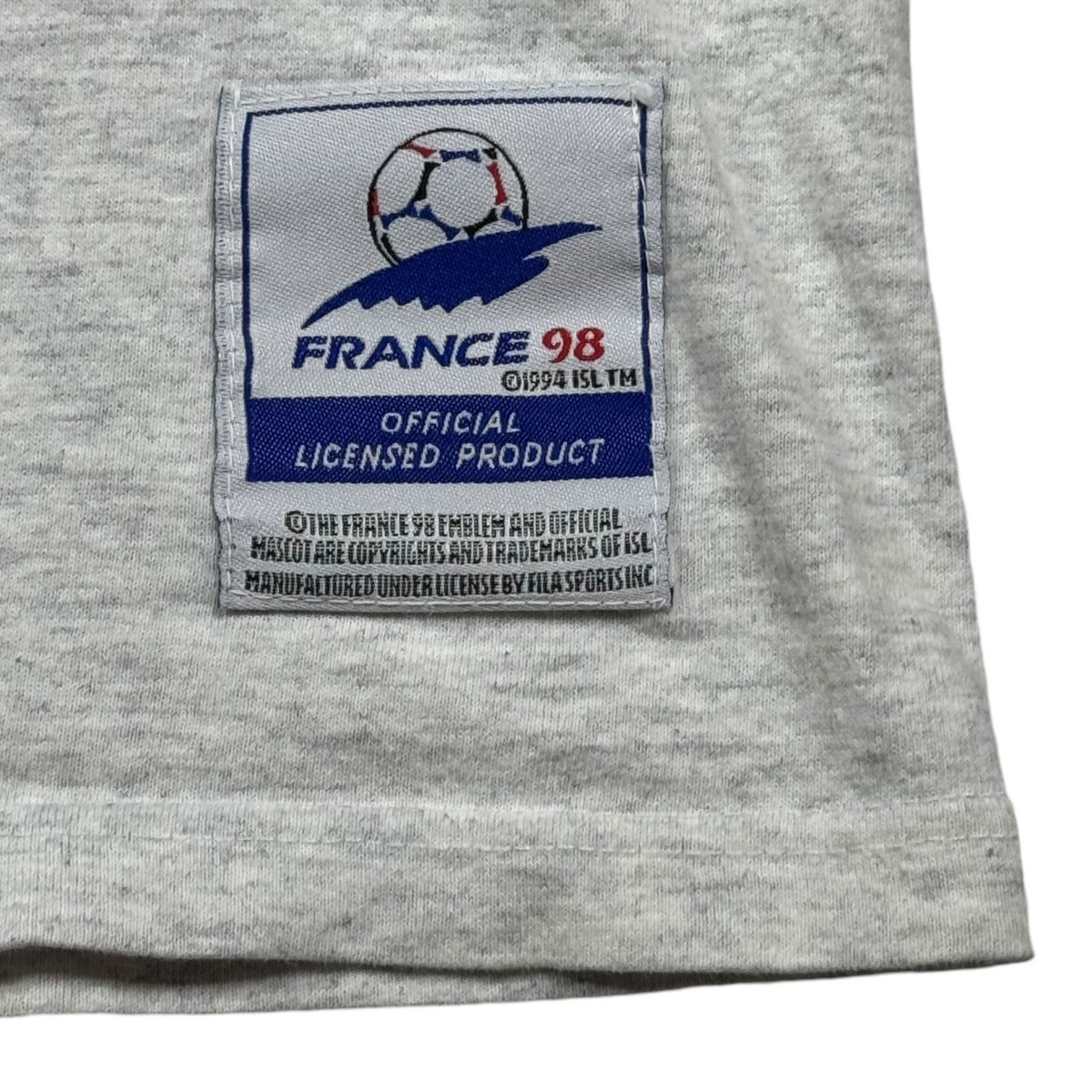 🇫🇷 Vintage 90's Fila World Cup Soccer France 1998 T-Shirt