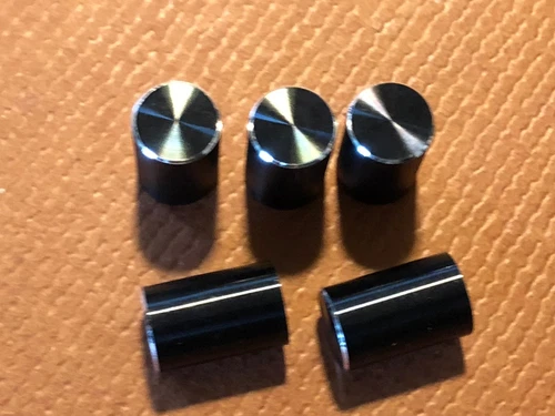 5 New Marantz BLACK Button Cover Knobs for Switch Vintage Receiver Pushbutton