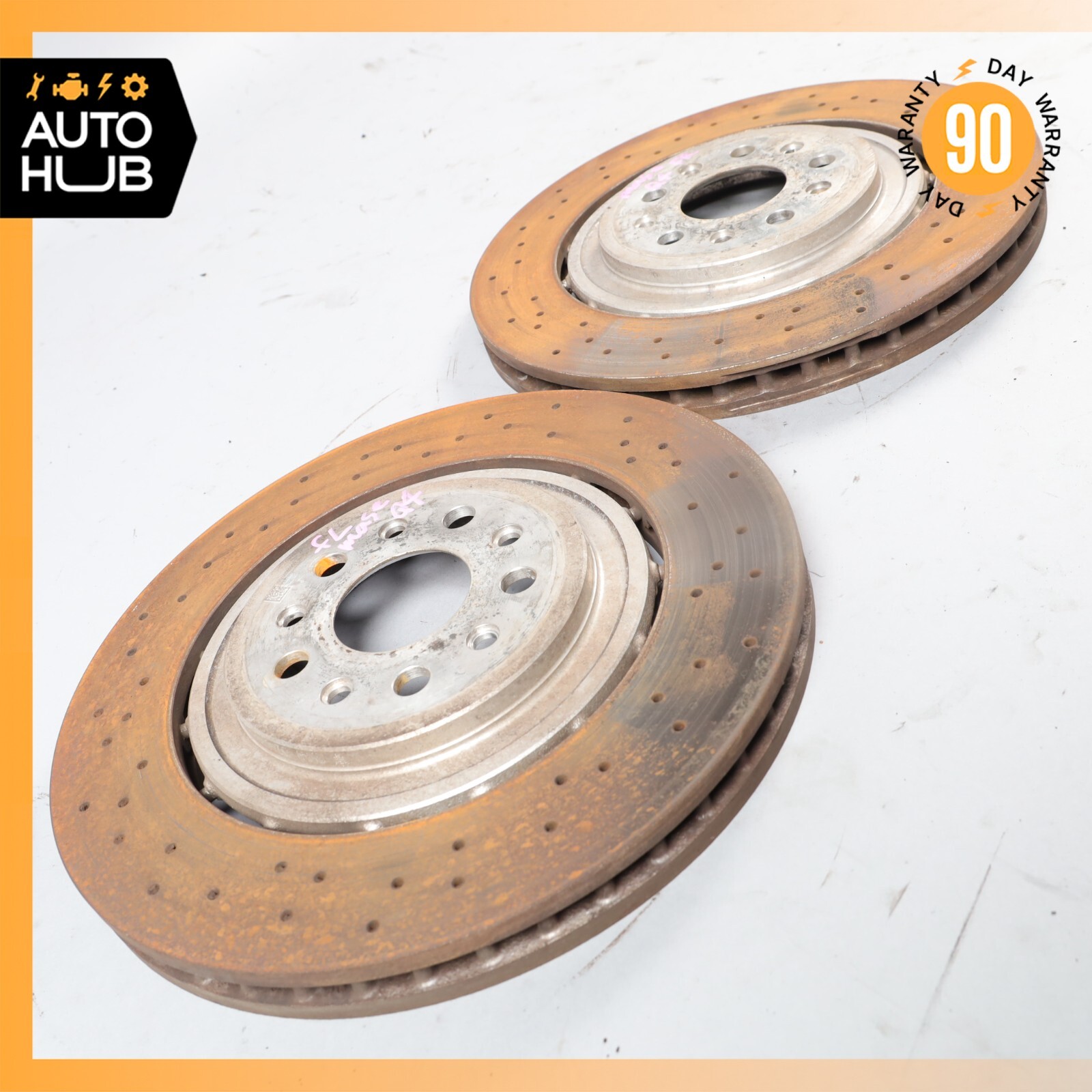 14-24 Maserati Quattroporte M156 Front Brake Rotors Disc Left & Right Set OEM