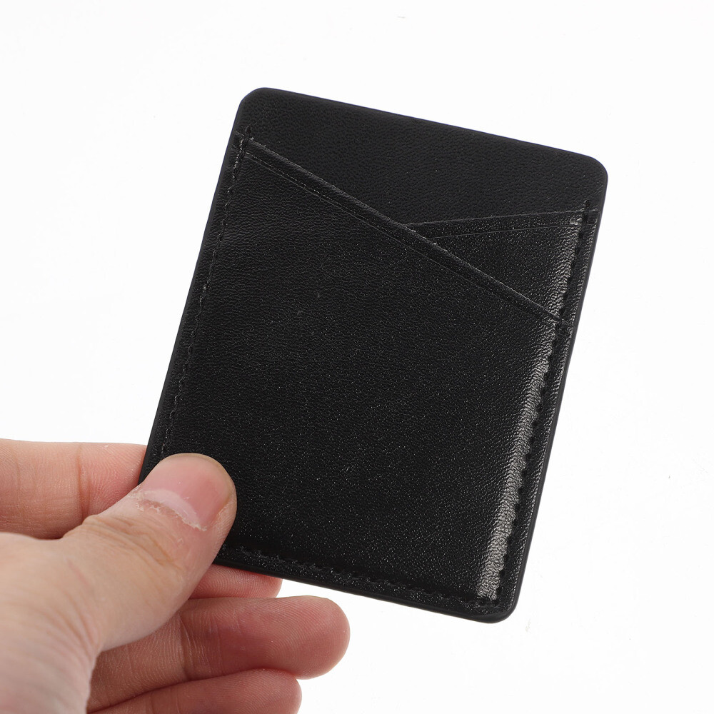 2 Pcs Clear Mobile Phone Sticker Card Case Organizer Attachment