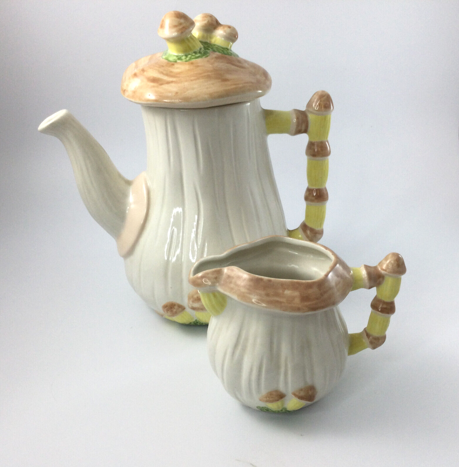 Vintage Ceramic Mushroom Creamer Pot for Tea Coffee Milk