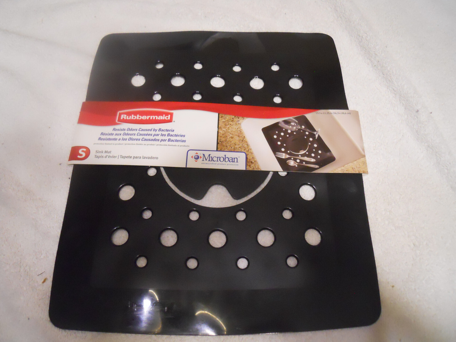 new rubbermaid black sink mat size small 2993 eBay