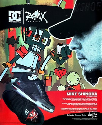 DC SHOES Original Vintage Print Advertisement Remix Mike Shinoda of Linkin  Park