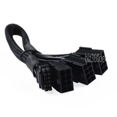 16Pin(12+4) to 3x8pin PCI-e 5.0 Sleeved Extension kabel für GPU 3090Ti RTX4090