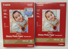 Canon Glossy Photo Paper Everyday Use 4" x 6" Lot of 2  120 Sheets