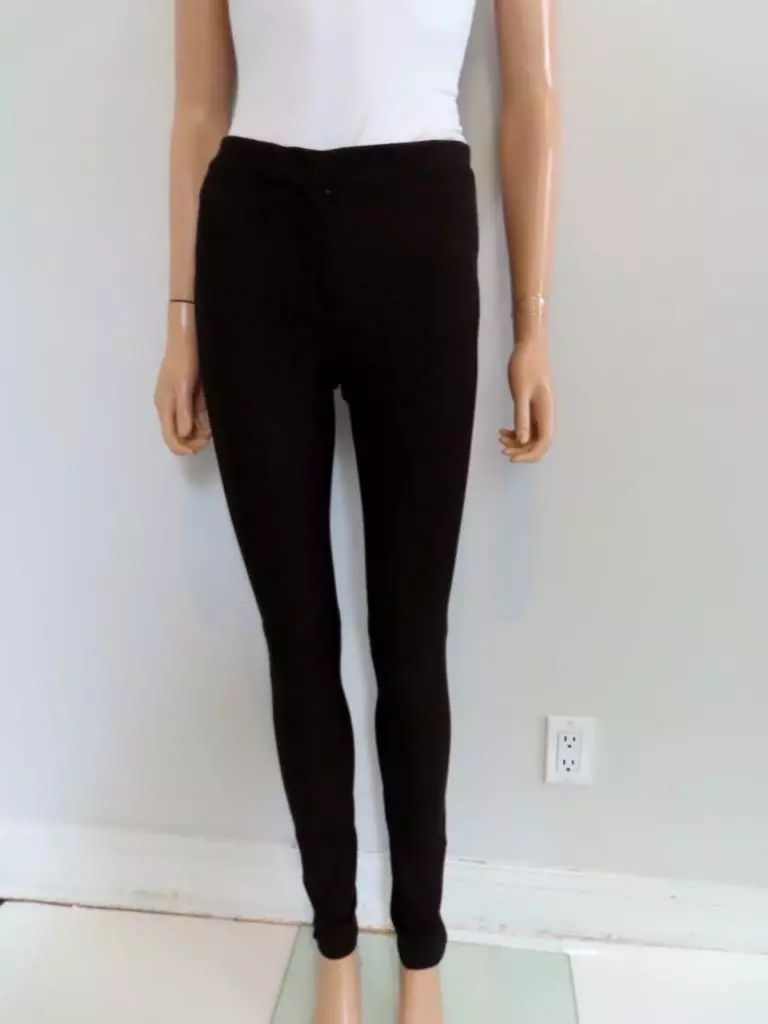 Stretch-garbardine leggings