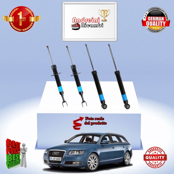Set 4 StoßDäMpfer Vorderseite + Heck Audi A6 Avant 2.7 Tdi 140KW Von 2010-> 2011-image