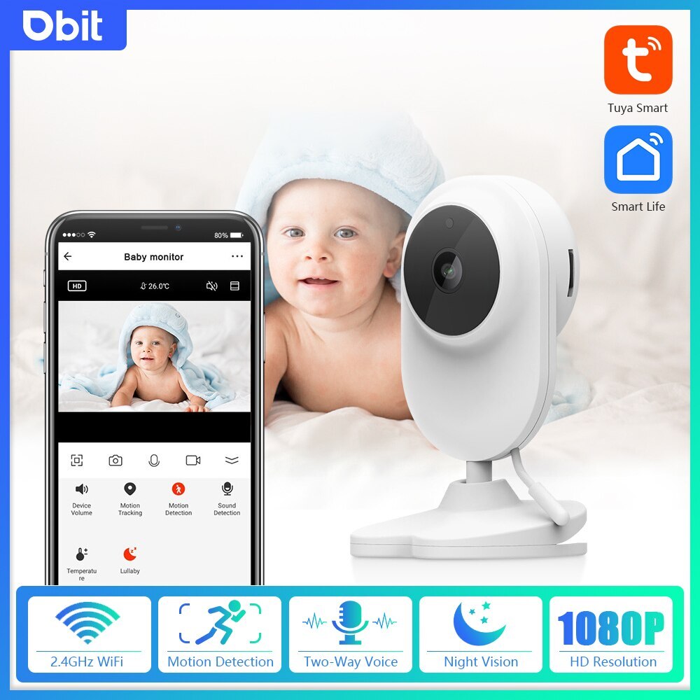 New Baby Monitor with Video Surveillance, Two-Way Audio, and Security Protection-image