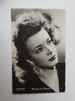 Original Foto Postkarte MICHELINE PRESLE Editions P.I. Paris