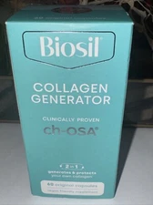 60 Capsule BIOSIL COLLAGEN GENERATOR CLINICALLY PROVEN CH -OSA 2 In 1 Exp 6/2026