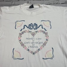 Vintage Fruit of the Loom Best Mom T Shirt God's Gift to Children Made in USA