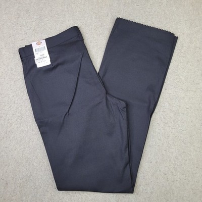 Dickies Crafted For Women Workwear Relaxed Flat Front Pants Size 14 Unhemmed NEW