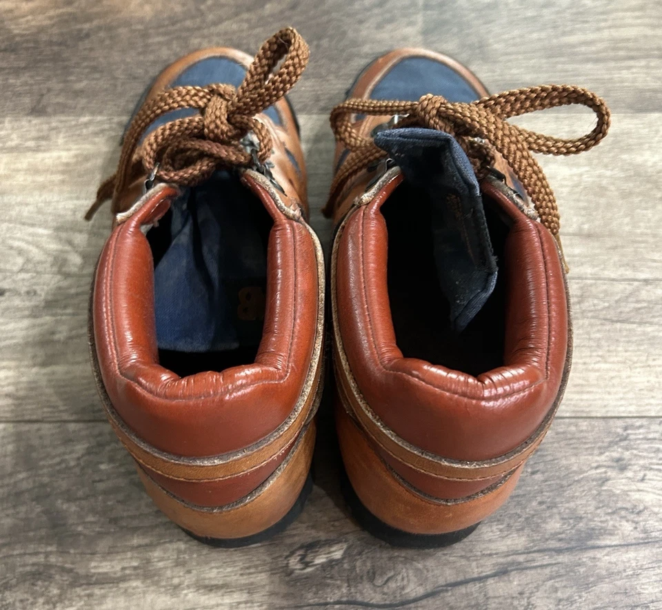 Женские кожаные туристические ботинки New Balance винтаж 1980-е 8,5 сделано в США Rainier средний верх - Изображение 4 из 4