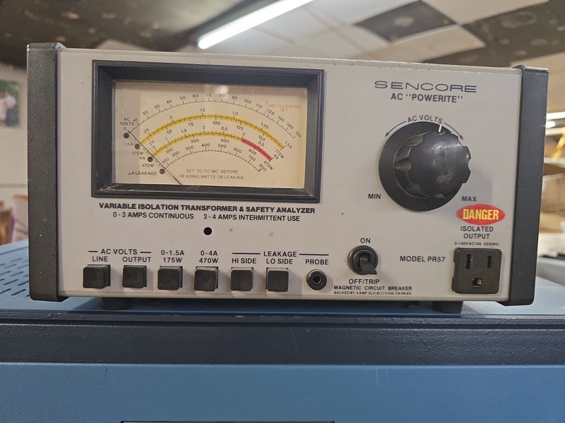 Sencore AC Powerite PR57 Variable Isolation Transformer Safety Analyzer