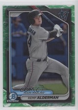 2024 Bowman Chrome Prospects Lunar Glow Refractor Kemp Alderman #BCP-82 0su8