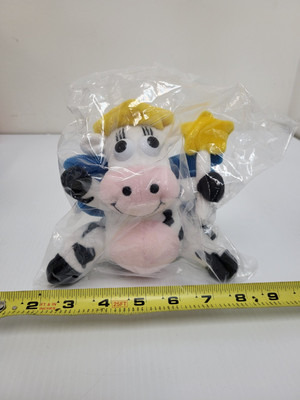 Vintage 1990 s KRAFT Singles Dairy Fairy Plush Cow Toy