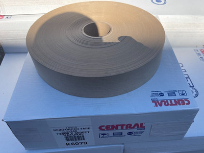 2x Central Reinforced Tape 72MM x 3000ft grade 240 K6079 natural water activated