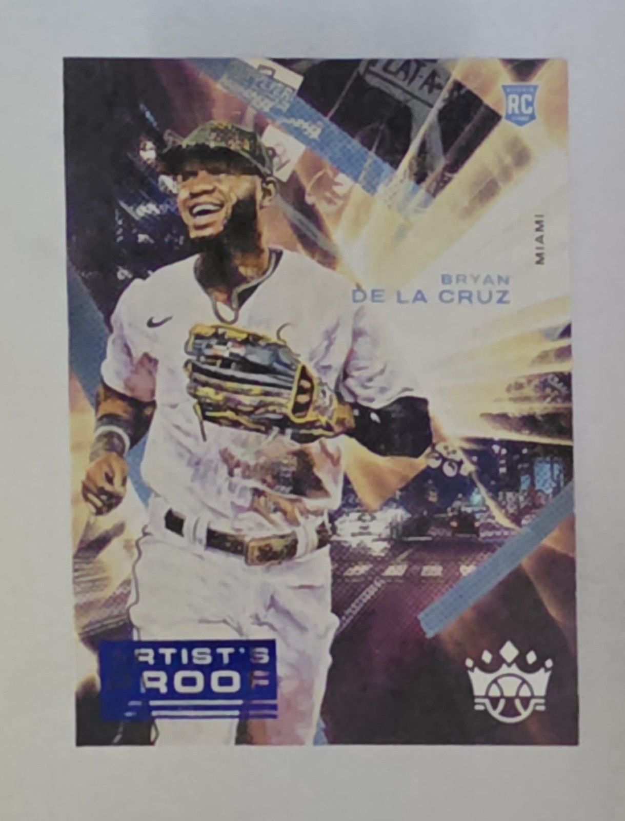 2022 Panini Artist Proof Diamond Kings - Rookies Bryan De La Cruz #89 (RC)