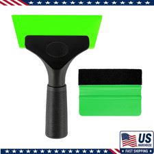 2 Pcs Window Tint Kit Tools Professional Vinyl Wrap Kit Plastic Felcolor Green 2 Pcs Window Tint Kit Tools Professional Vinyl Wrap Kit Plastic Felcolor Green