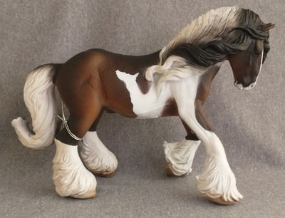 Breyer CollectA Tinker Stallion 88794 Piebald Bay Pinto Gypsy Vanner Horse NEW