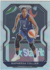 2021 Napheesa Collier Panini Prizm WNBA SILVER HOLO Parallel #30 - Lynx