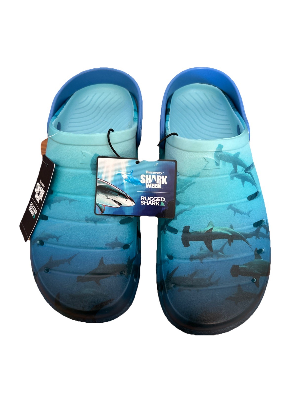 Discovery Rugged Shark (Shark Week)  Clogs Sandals Size 11