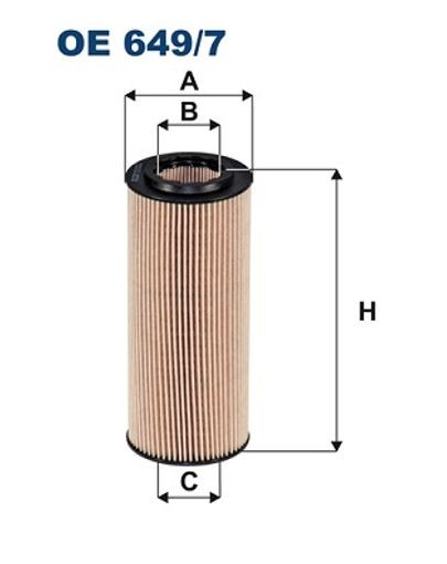 Filtron Ölfilter Oe 649/7 Filtereinsatz 155Mm Für Bmw - Bild 4