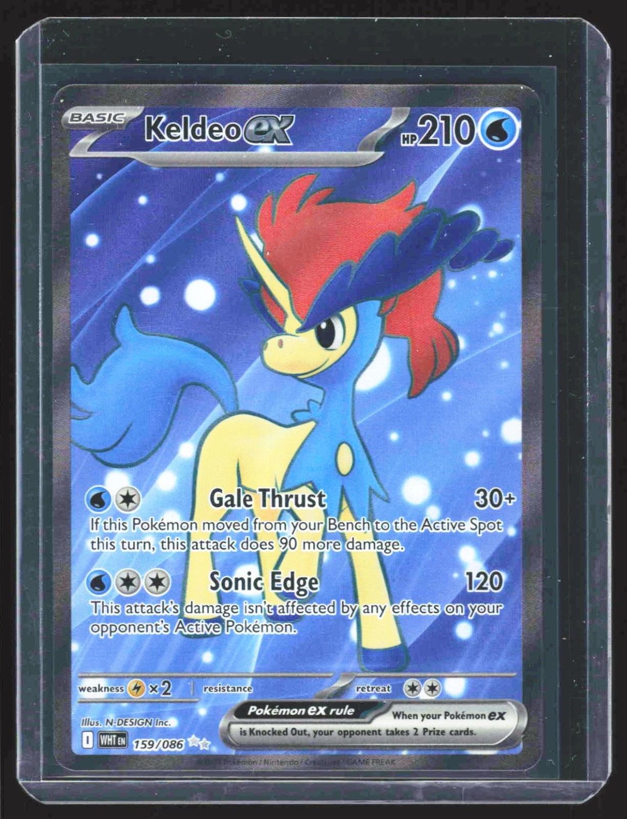 Keldeo ex 159/086 SV: White Flare NM
