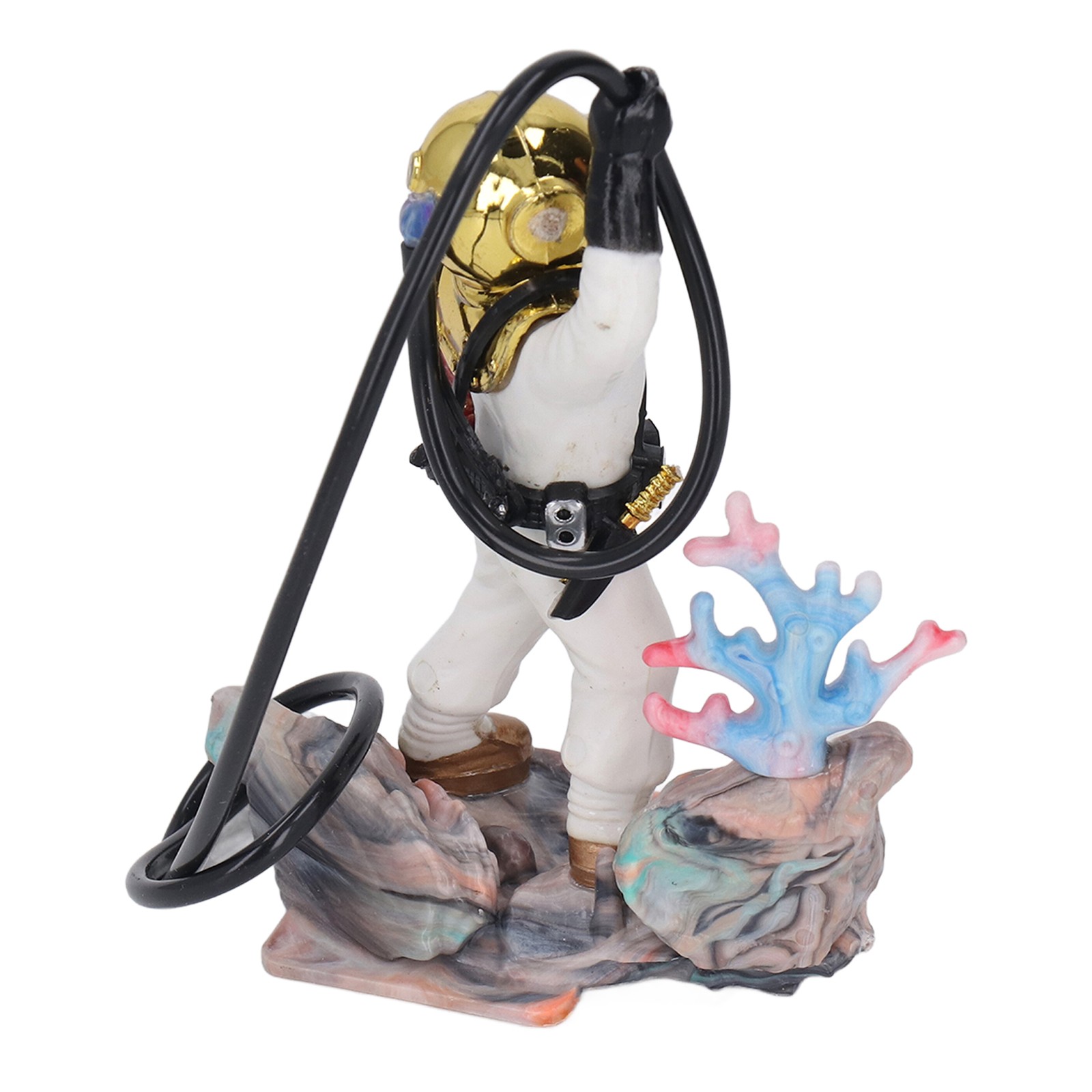 Safe Diver Fish Tank Ornament Perfect For Oxygen Air Pump Recommended