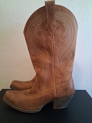 Ariat Lively Womens Size US 8.5B Tan Brown Western Cowboy Cowgirl Boots 10019864
