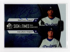 2007 SP Authentic Sign of the Times Dual Signatures Rafael Furcal, Andy LaRoche