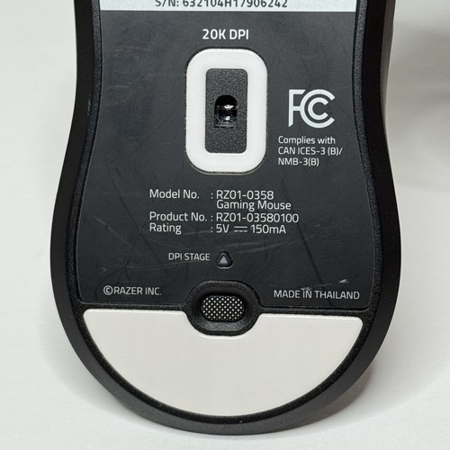 ⚡️RAZER Viper 8KHz Gaming Mouse Wired USB 20K DPI Black RZ01-0358 ⚠️ TESTED - 第 7/7 張圖片
